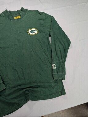 Green Bay Packers Starter Long Sleeve Shirt Medium Mock Neck